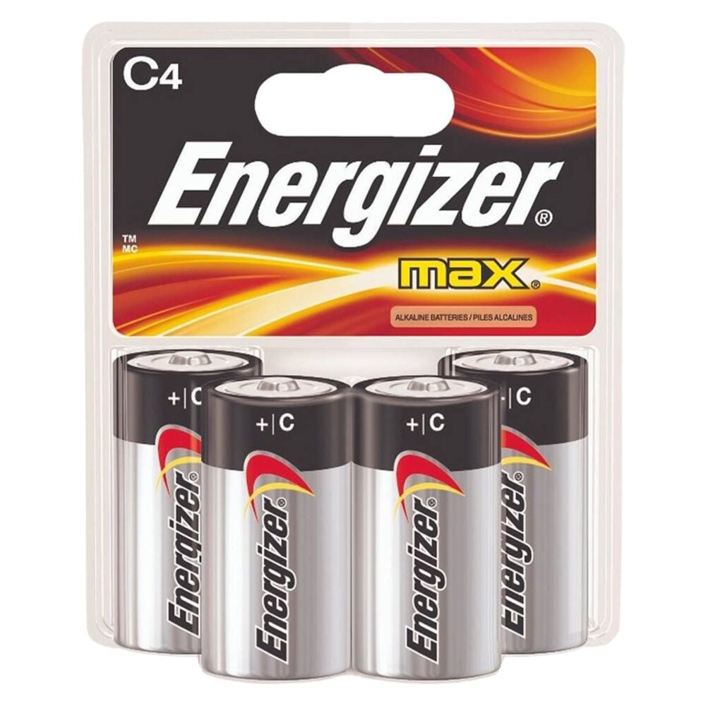 image of Max Alkaline C Batteries, 4 pack