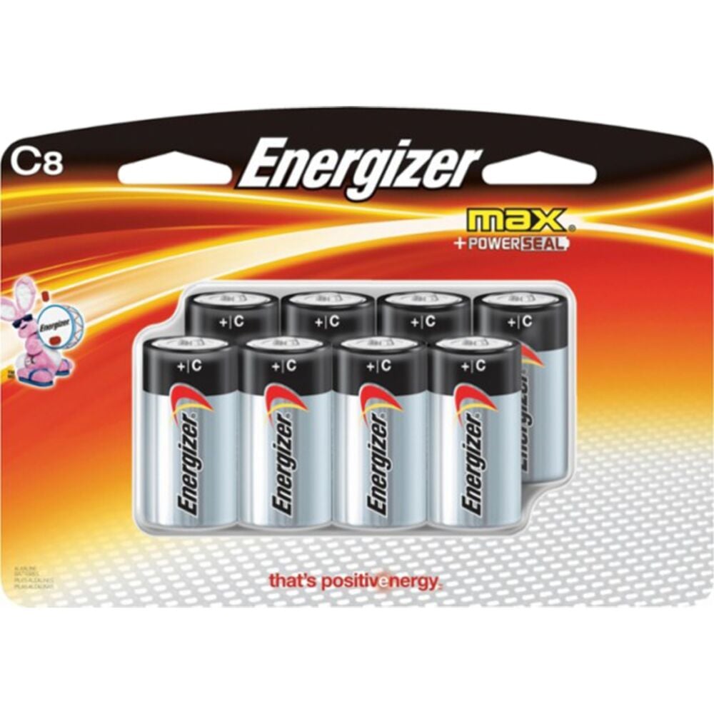 image of Max Alkaline C Batteries, 8 pack