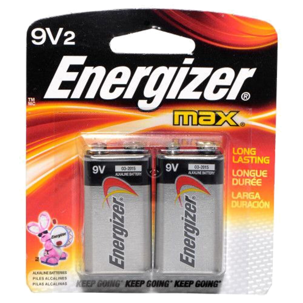 image of Max Alkaline 9V Batteries, 2 pack