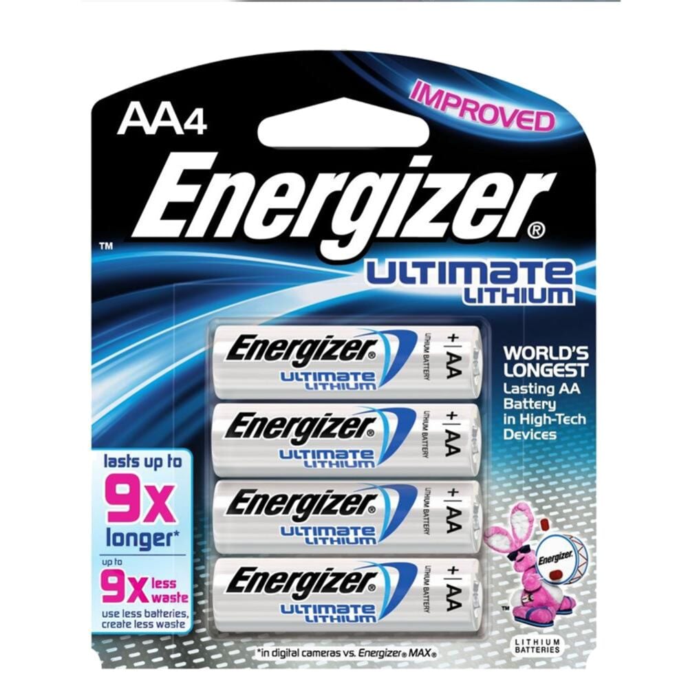 image of Ultimate Lithium AA Batteries, 4 pack