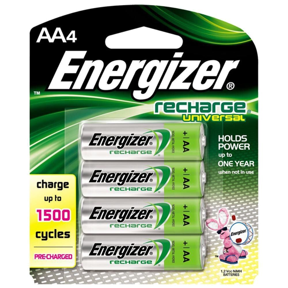 image of Universal AA Rechargeable Batteries, 4 pack