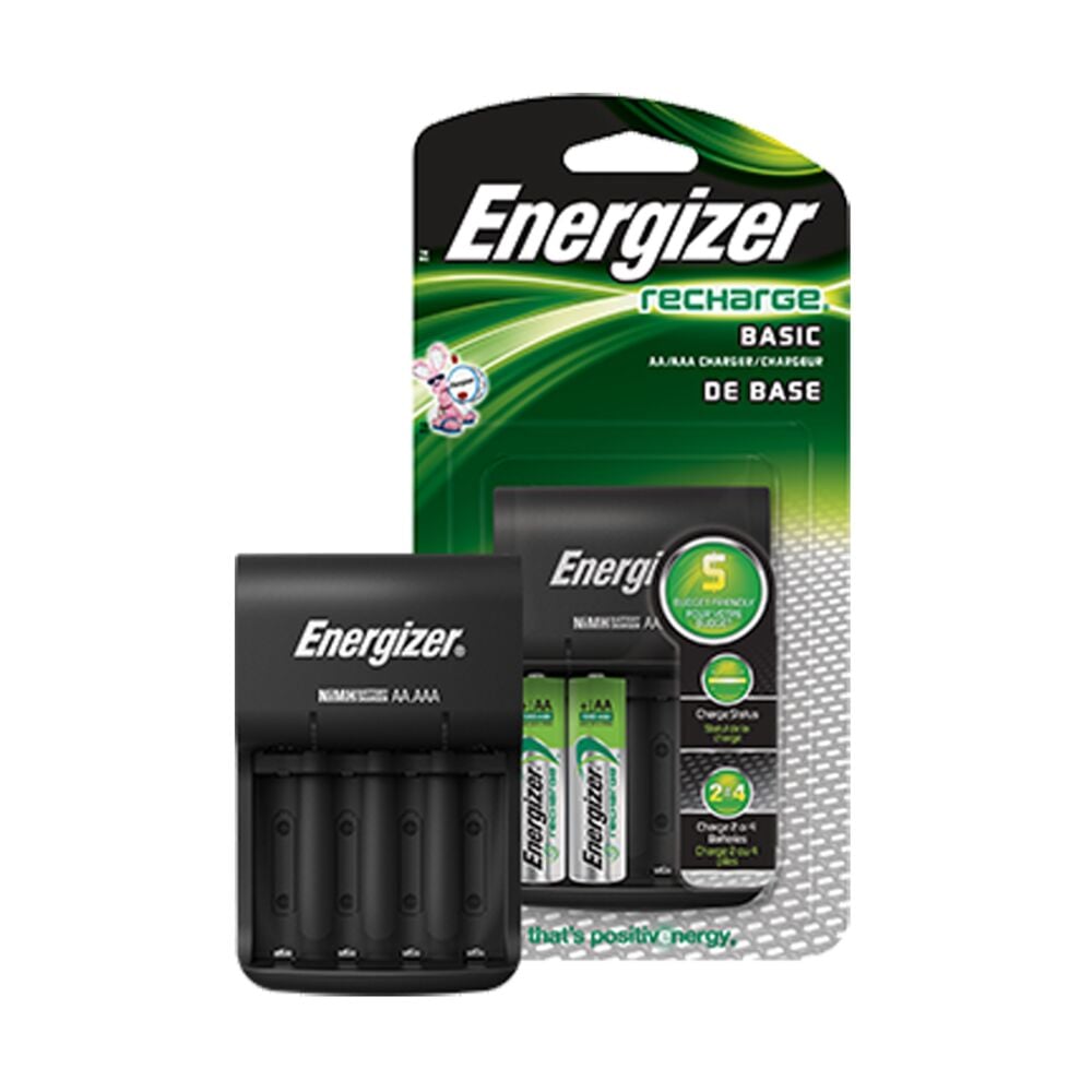 image of Basic Charger with 2 AA Rechargeable Batteries