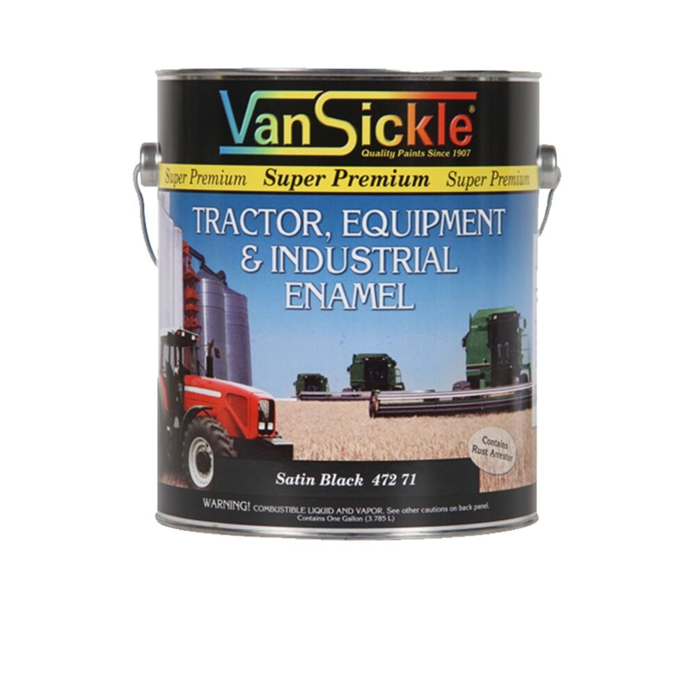 image of Tractor Paint, Black Satin, 1 gallon