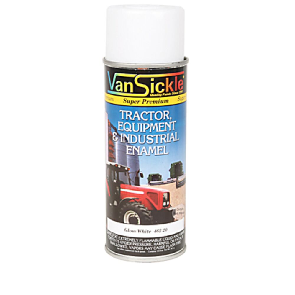image of Tractor Enamel, Spray, White Gloss, 12 oz