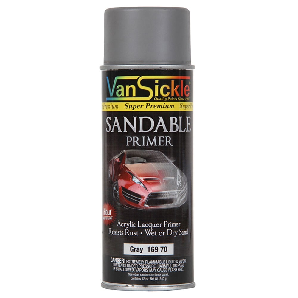image of Sandable Primer, Spray, Gray