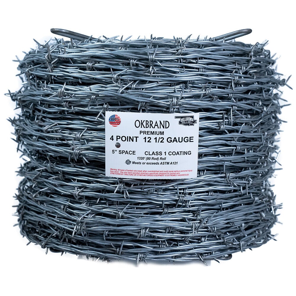 image of 4 Point Class 1, 12.5 Ga Barbed Wire