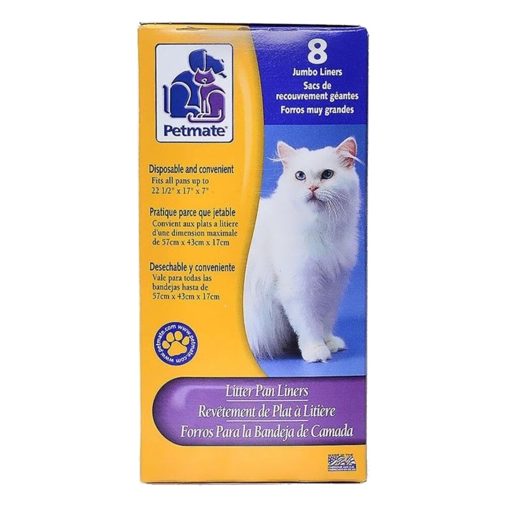 image of Jumbo Litter Pan Liners, 8 pack