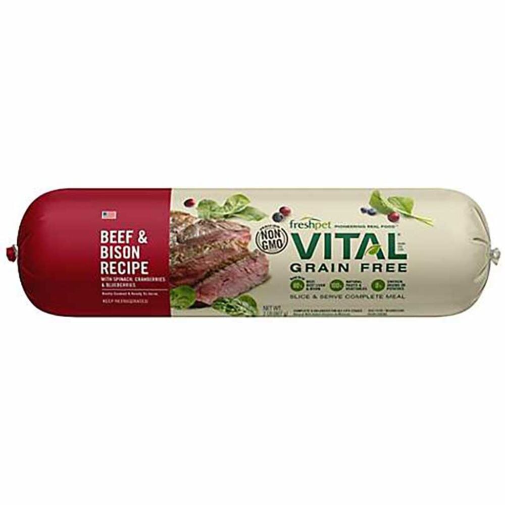 image of Vital Grain Free Beef & Bison Fresh Dog Food, 1 lbs