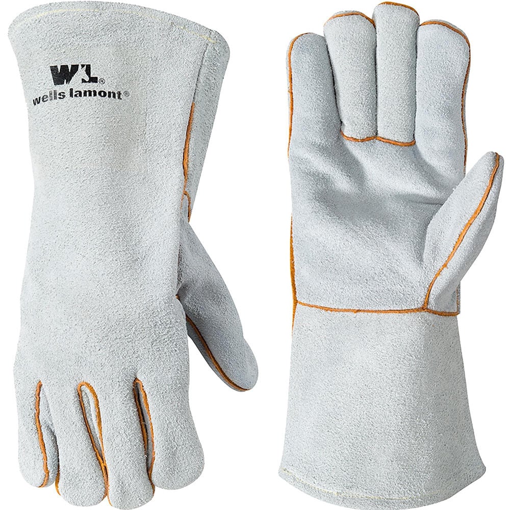 image of Men's Split Cowhide Safety Cuff Welder Gloves