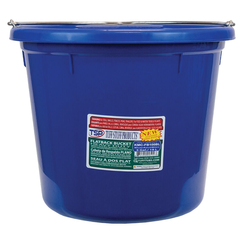 image of 20 qt Multi Purpose Flat Back Bucket
