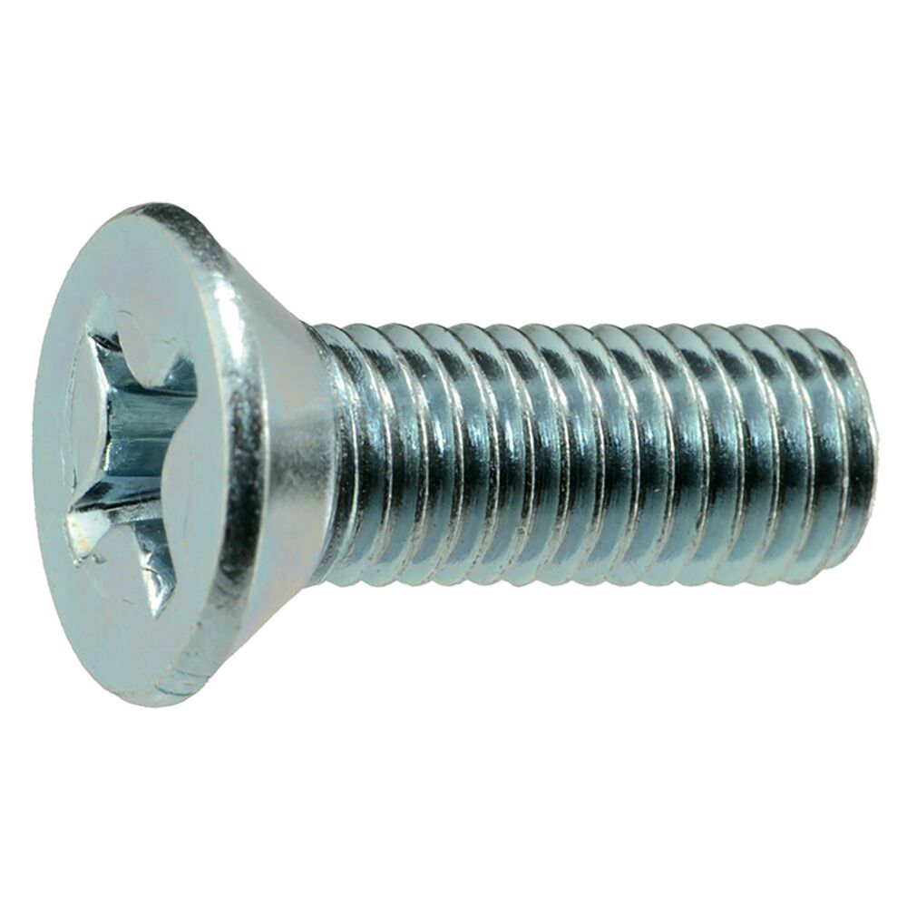 image of 1/4-28 X 3/4 Phillips Flat Head Machine Screw