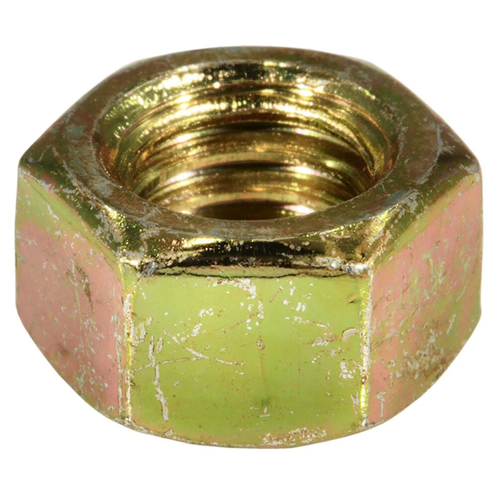 image of 3/8-16 Yellow Zinc Grade 2 Coarse Thread Hex Nut - 1 Count