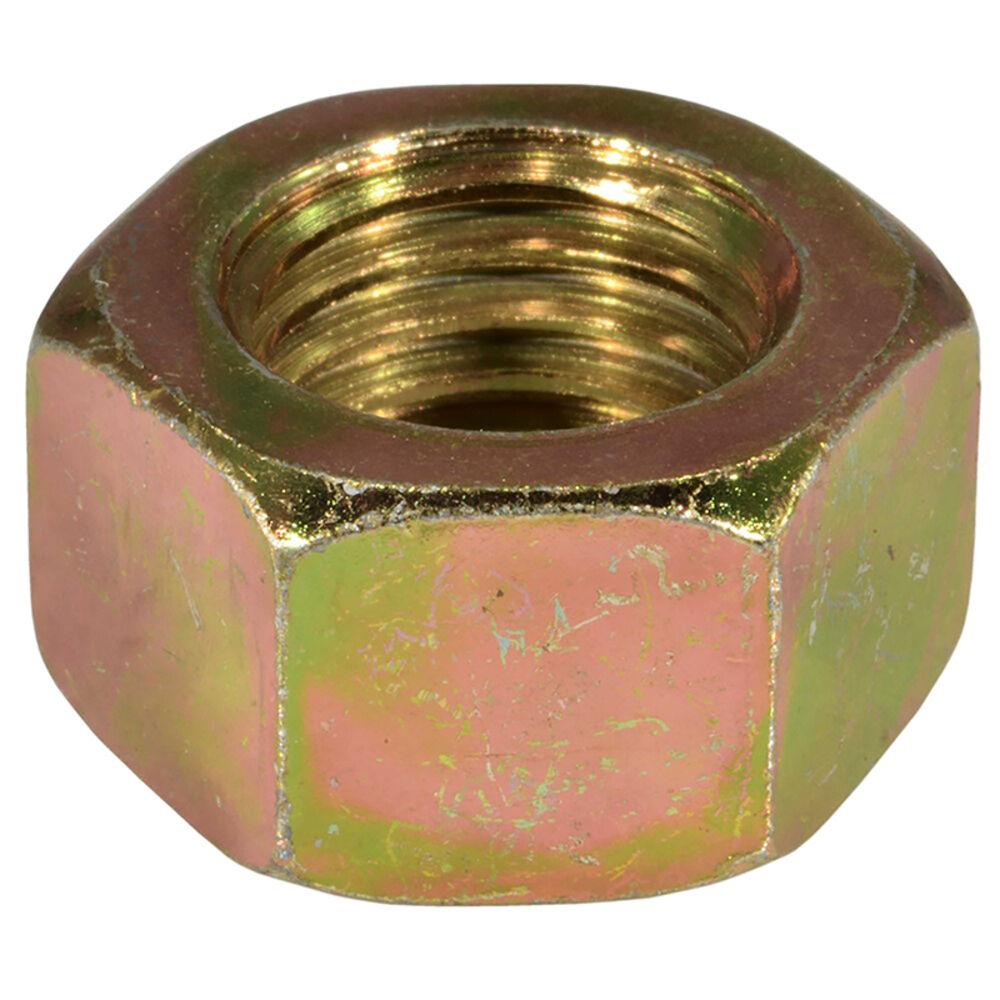 image of 3/4-10 Yellow Zinc Grade 2 Coarse Thread Hex Nut - 1 Count
