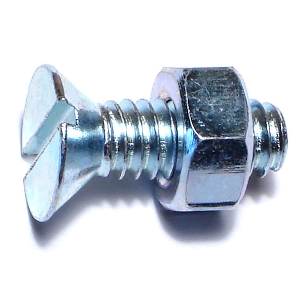 image of 1/4-20 X 3/4 Slotted Flat Stove Bolt
