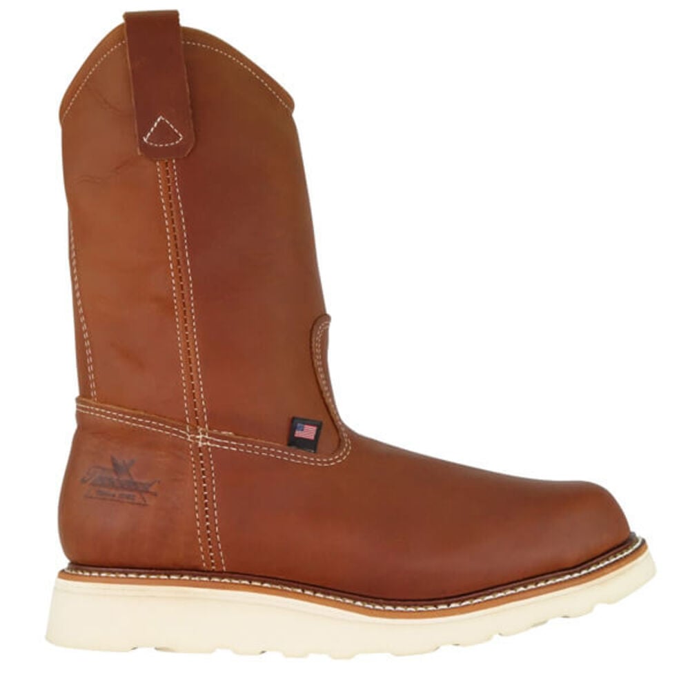 image of Men's American Heritage 11 in. Tobacco Safety Toe Pull-On Wellington Boot