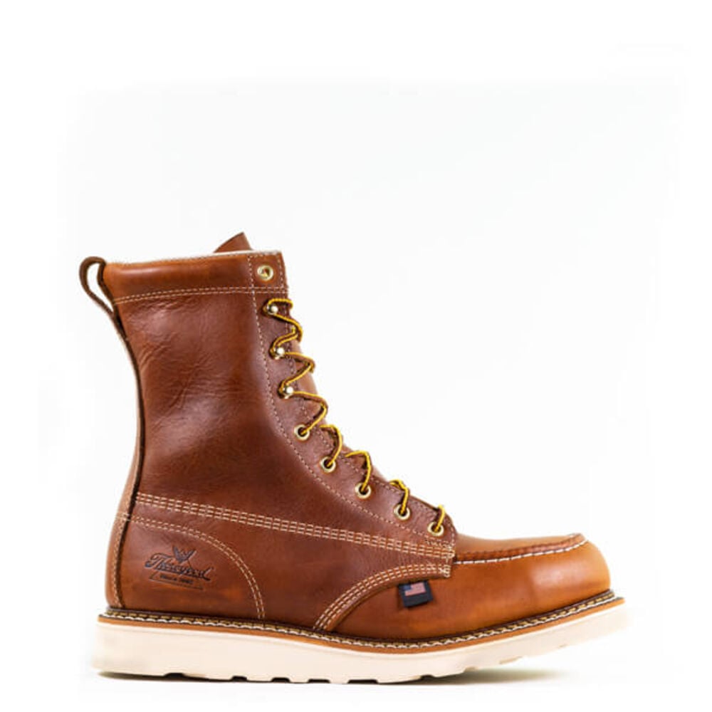 image of Men's American Heritage 8 in. Tobacco Safety Toe Moc Toc Maxwear Wedge Boot