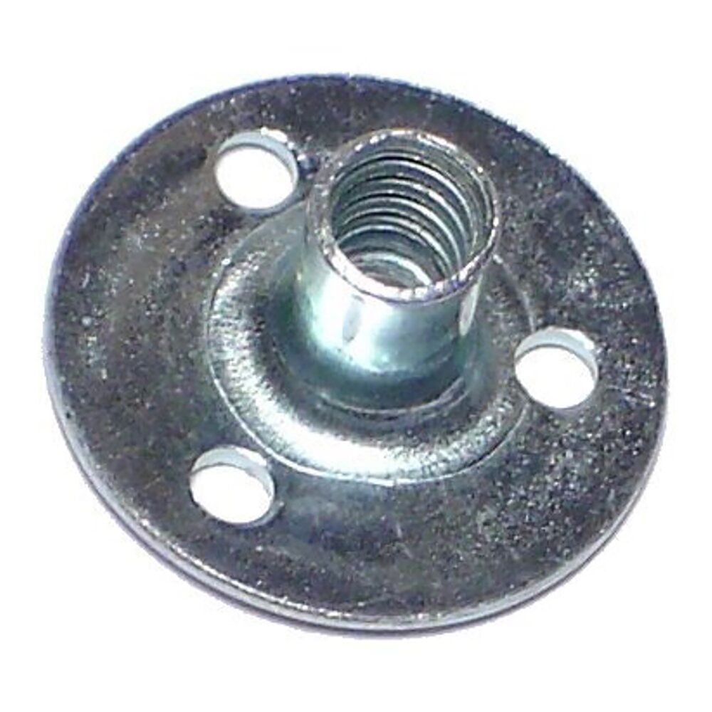 image of #6-32 Zinc Brad Hole Tee Nut - 1 Count