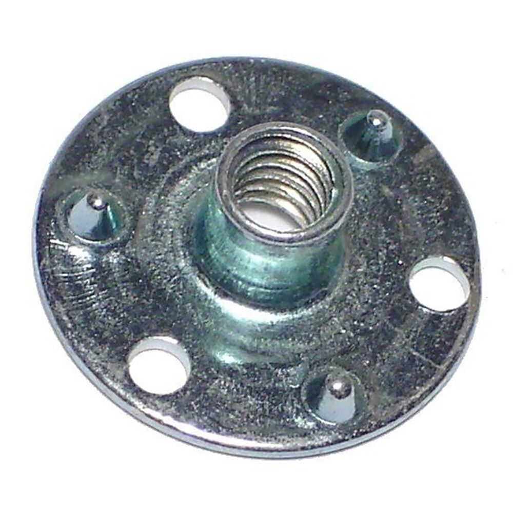 image of #8-32 Zinc Brad Hole Tee Nut - 1 Count