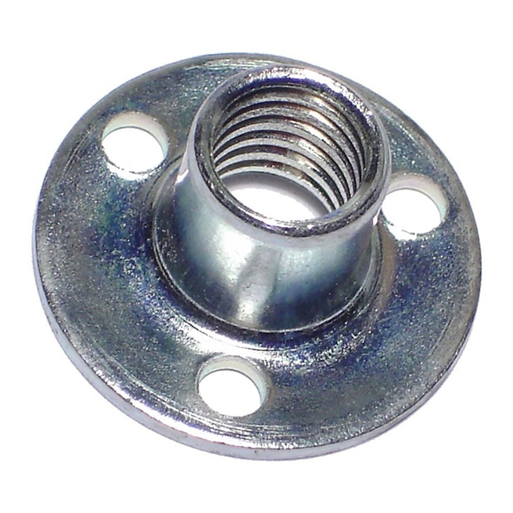 image of 3/8-Inch-16 Zinc Brad Hole Tee Nut - 1 Count