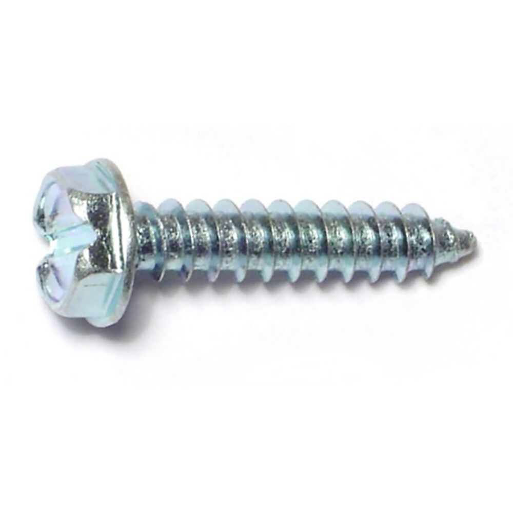 image of 7 X 3/4 Slotted Hex Washer Sheet Metal Screw
