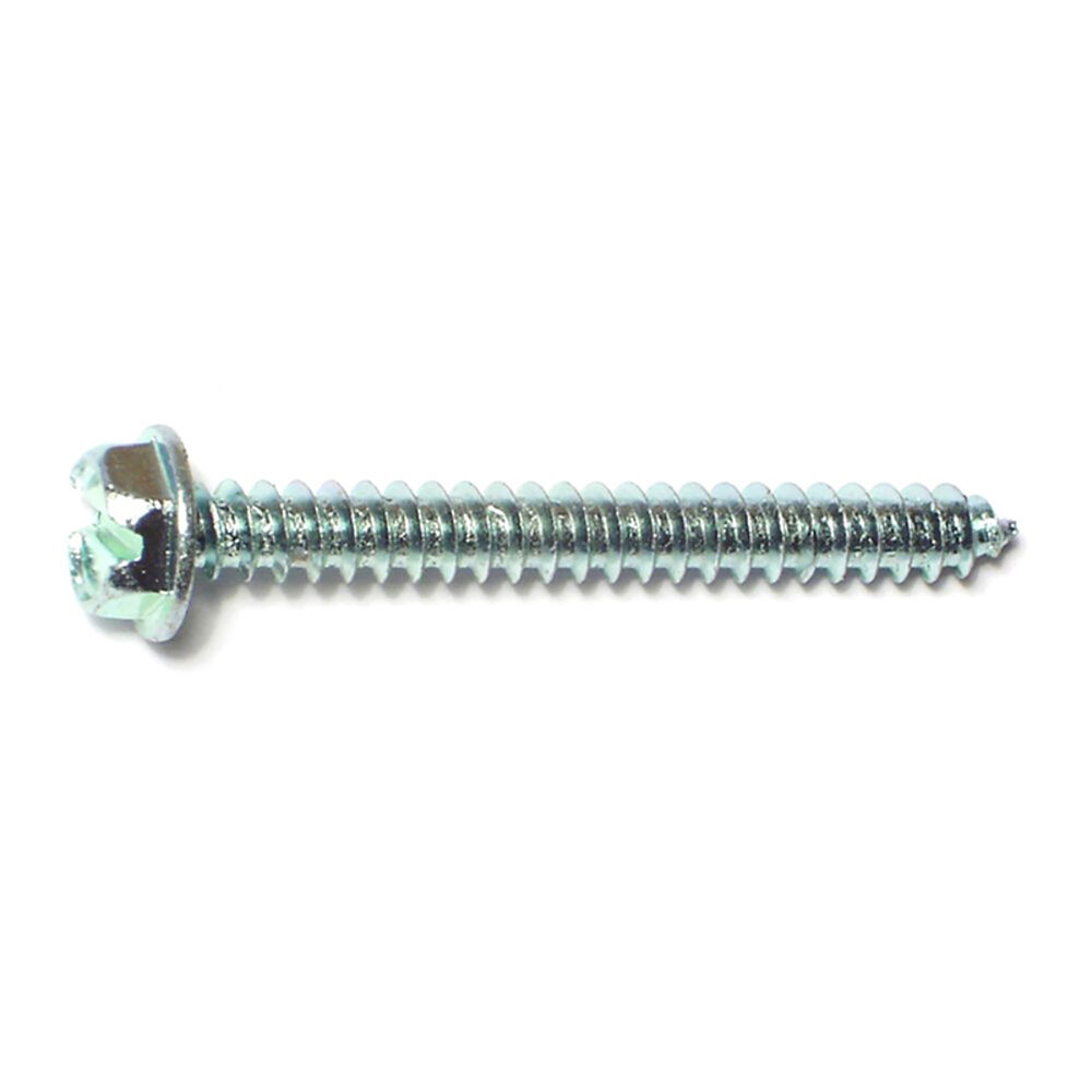 image of 8 X 1-1/2 Slotted Hex Washer Sheet Metal Screw
