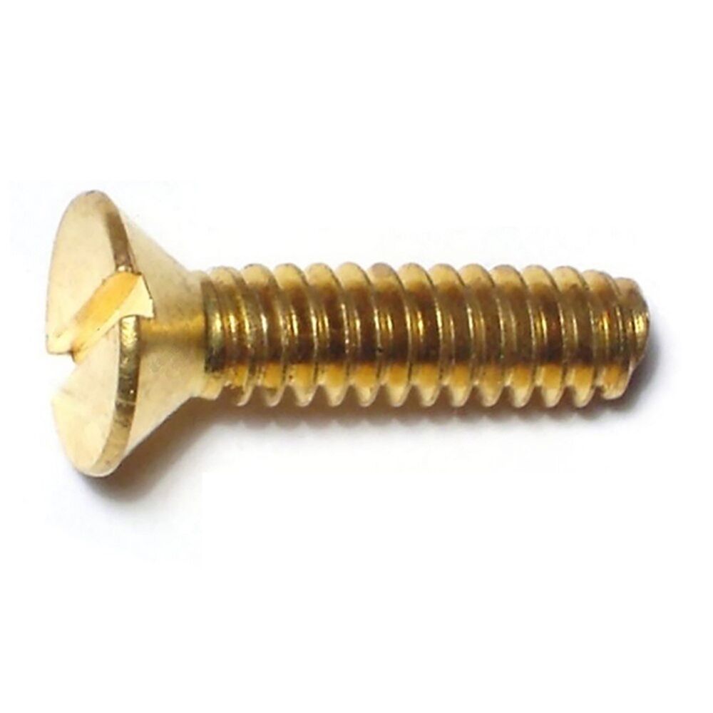 image of 10-24 X 3/4 Slotted Flat Machine Screw