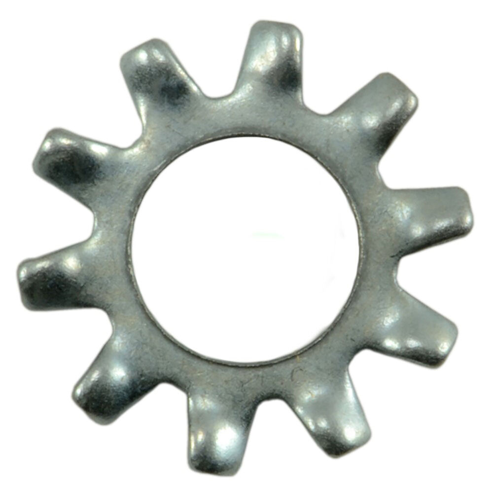 image of External Tooth Lock Washers, #10, Zinc, 10-Piece