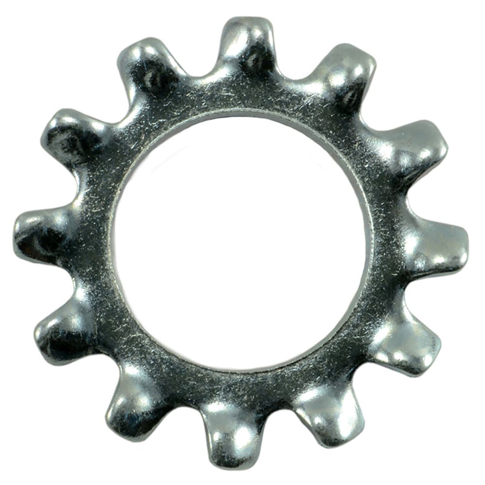 image of External Tooth Lock Washers, 3/8, Zinc, 3-Piece