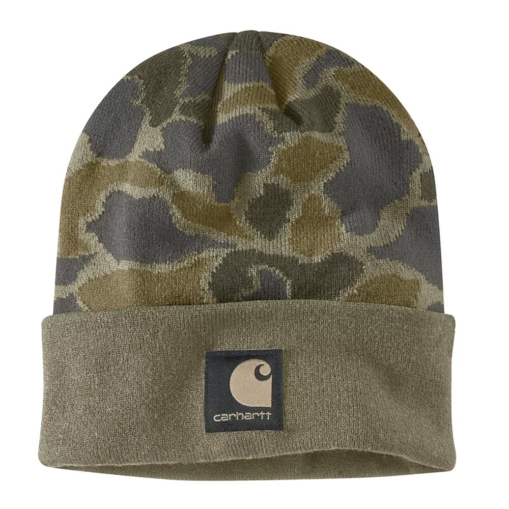 image of Men's Knit Cuffed Camo Beanie
