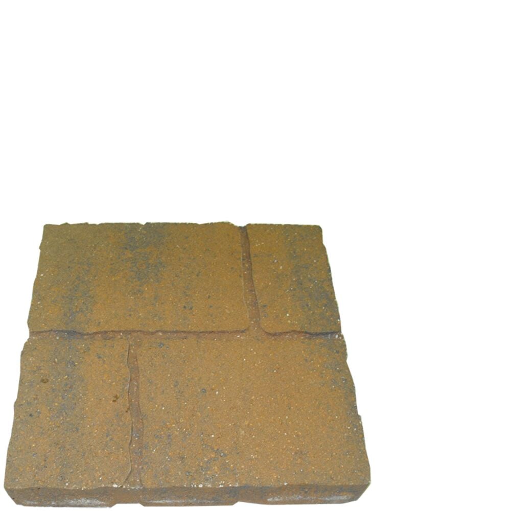 image of Tan Cobble Patio Block, 16 in x 16 in