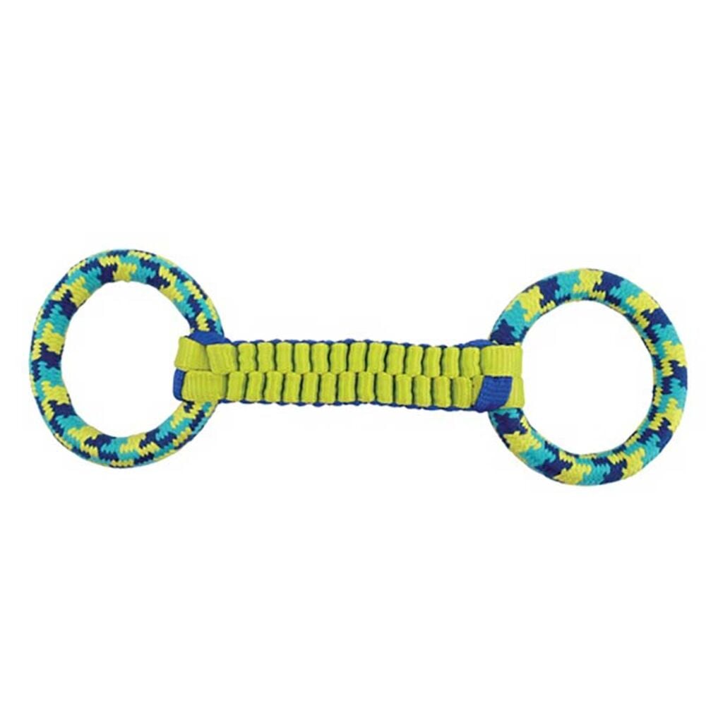 image of 16-in Ballistic Twist & Rope Dog Tugger Toy