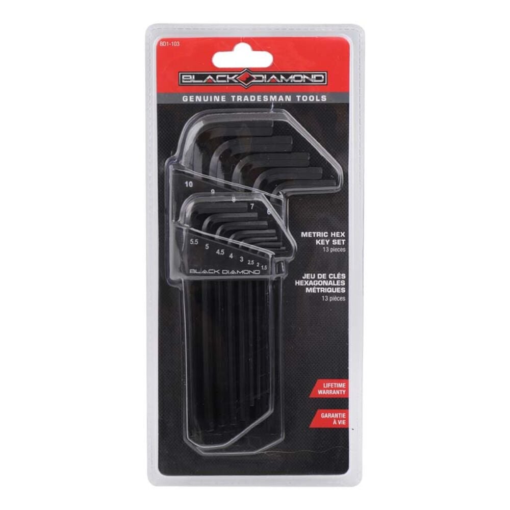 image of 13 Piece Metric Hex Wrench Set