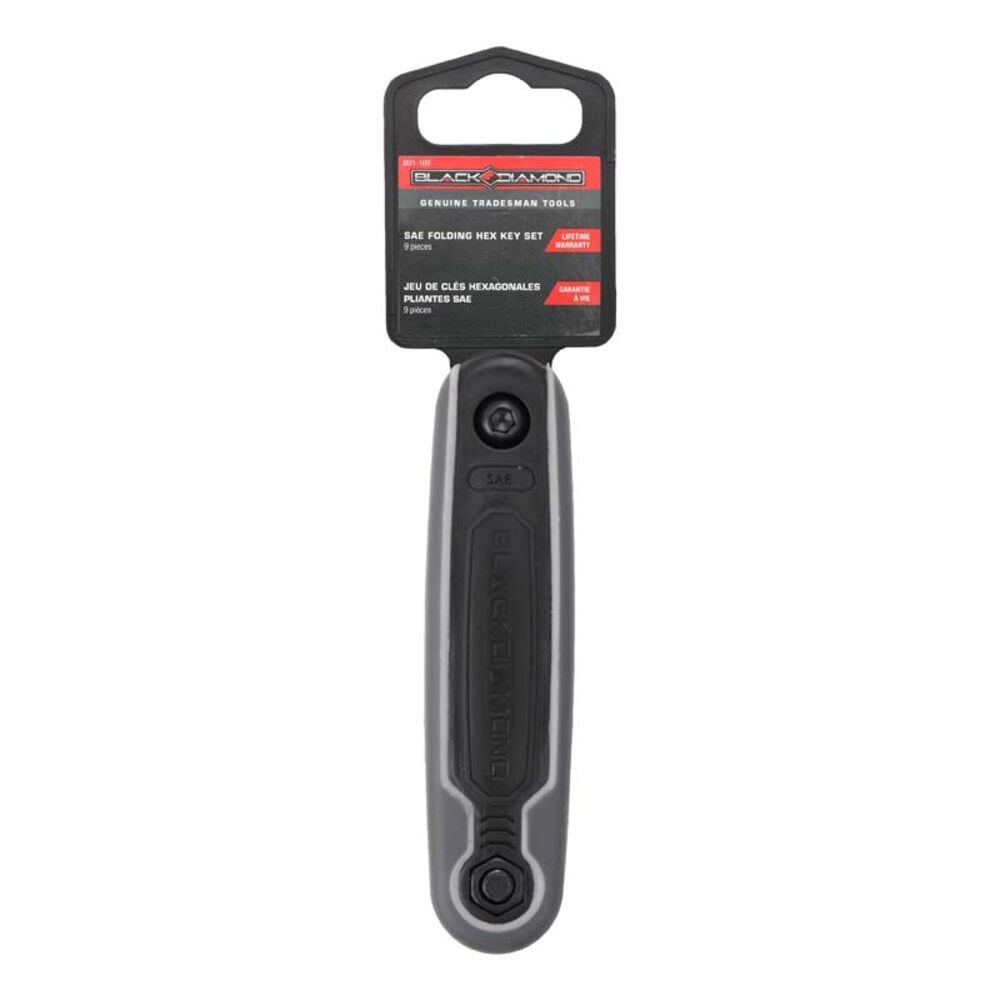 image of 9 Piece SAE Folding Hex Key Set