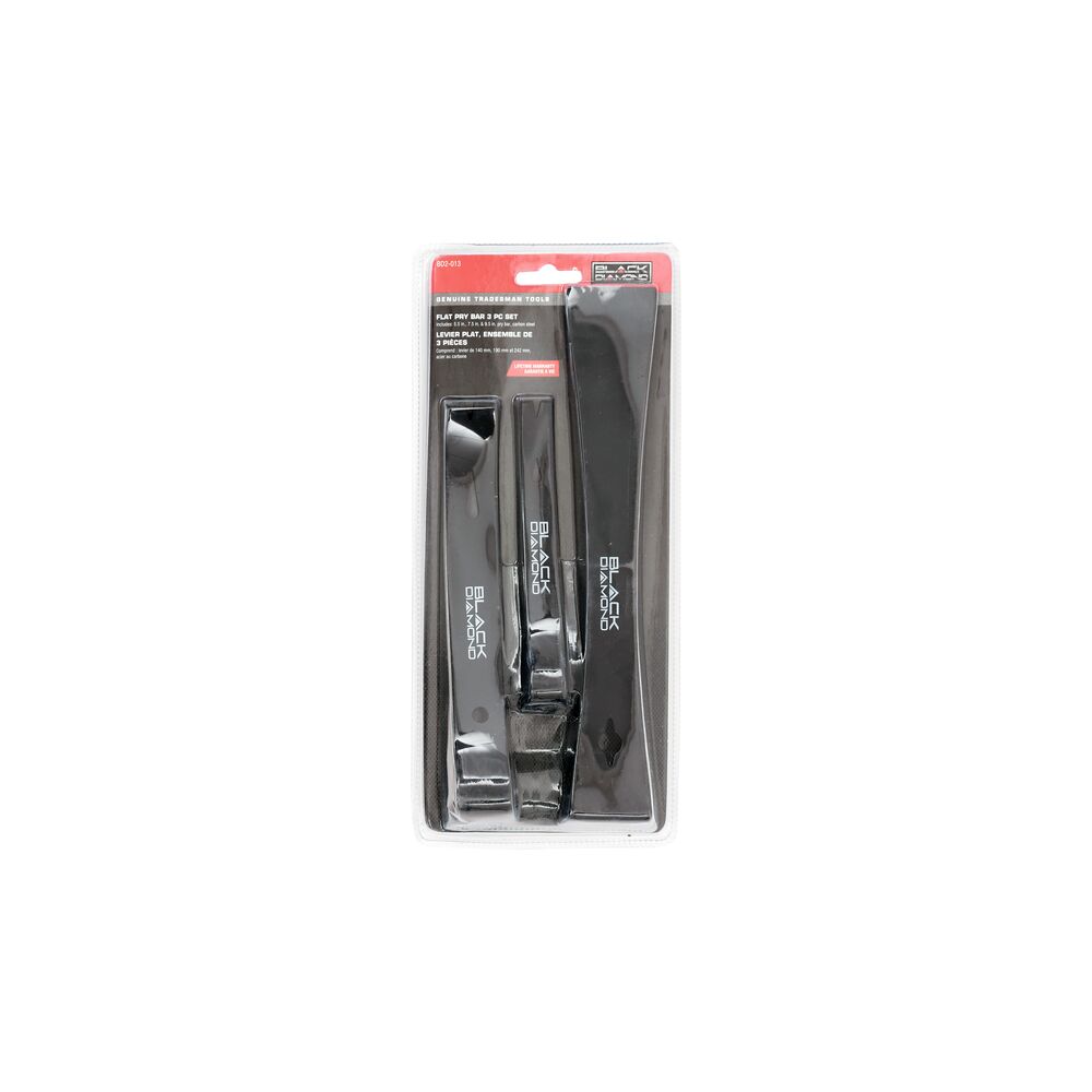 image of 3 Piece Steel Flat Pry Bar Set