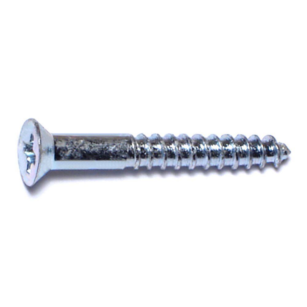 image of 4 x 7/8 Flat Wood Screws, Zinc