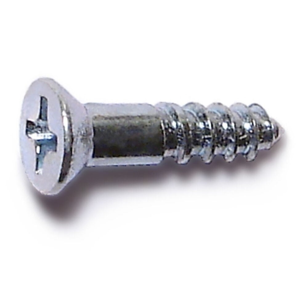 image of 6 x 5/8 Flat Wood Screws, Zinc