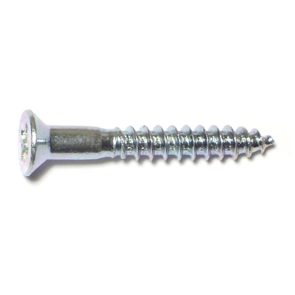 image of 8 x 1-1/4 Flat Wood Screws, Zinc