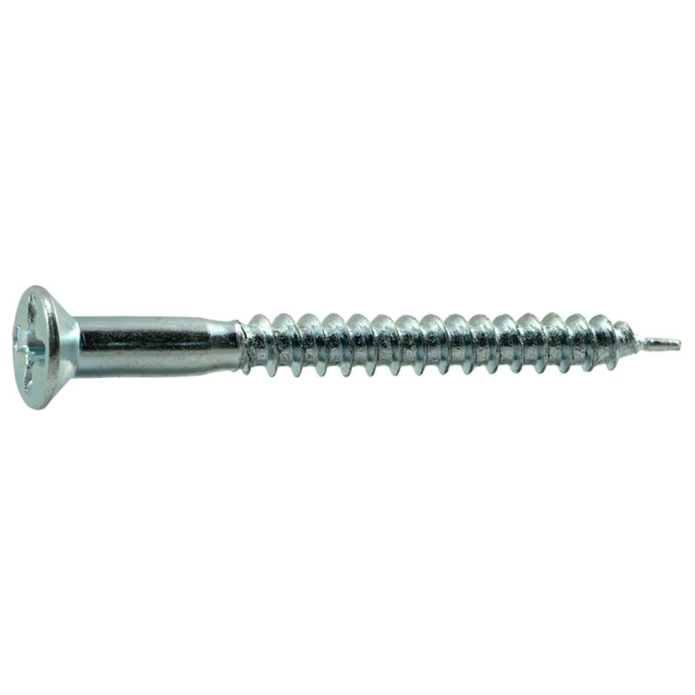 image of 8 x 1-3/4 Flat Wood Screws, Zinc