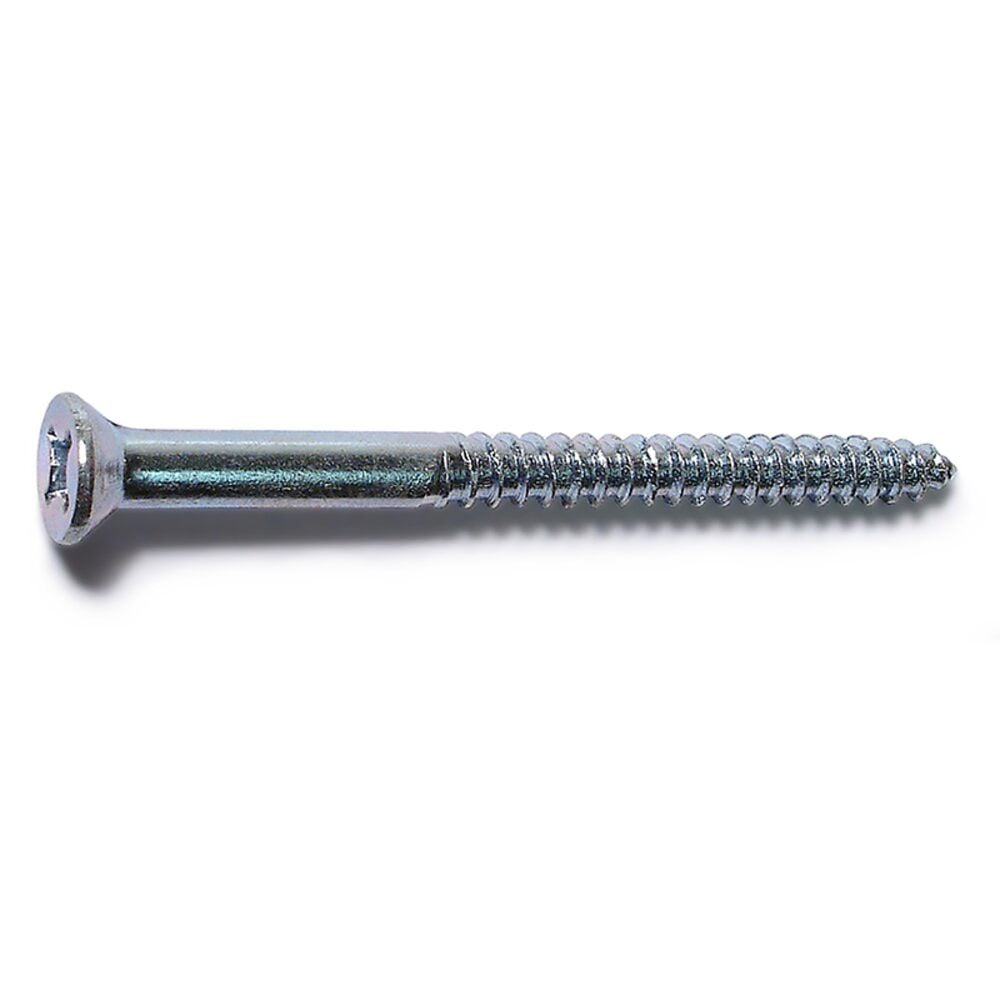 image of 10 x 2-1/2 Flat Wood Screws, Zinc