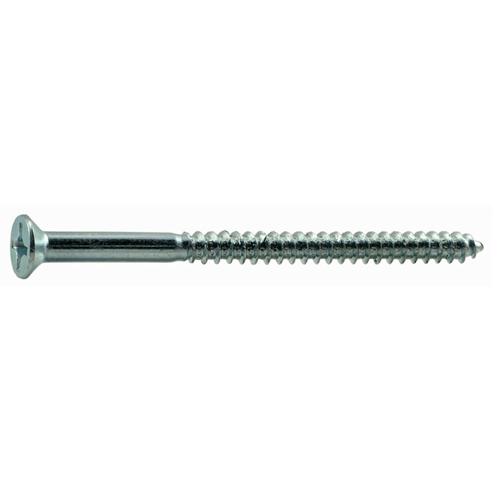 image of 10 x 3 Flat Wood Screws, Zinc