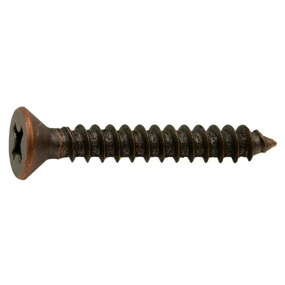 image of 6 X 1 Phillips Flat Screw, Bronze