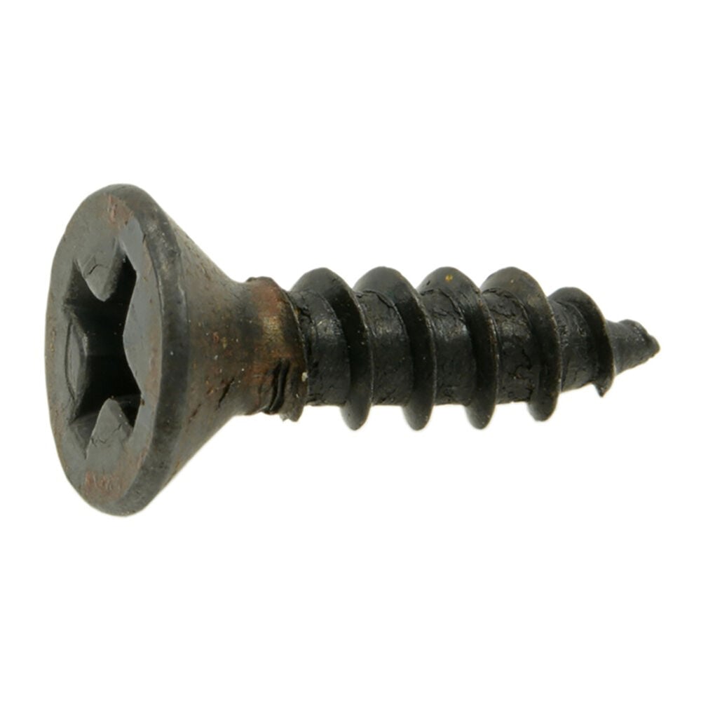 image of 6 X 1/2 Phillips Flat Screw, Black