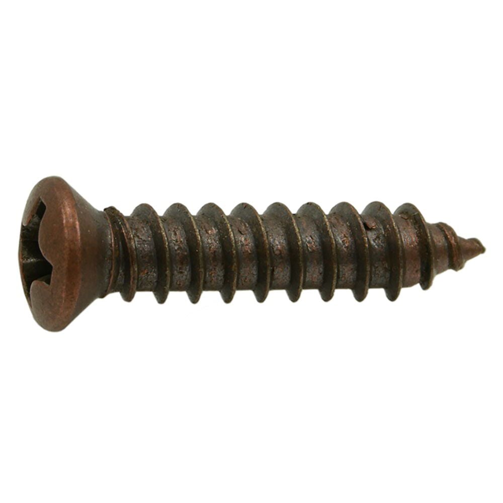 image of 8 X 3/4 Phillips Oval Screw, Bronze