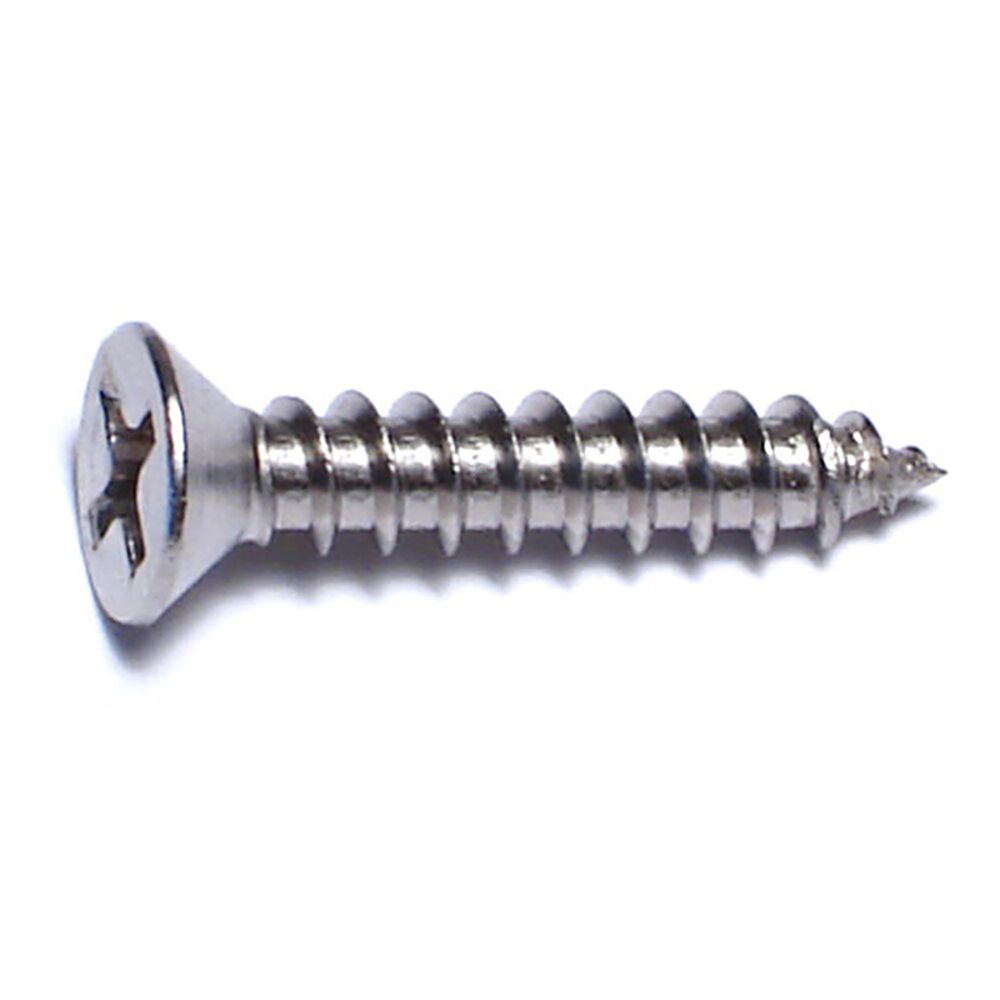 image of 6 x 3/4 Phillips Flat Sheet Metal Screws - 82222