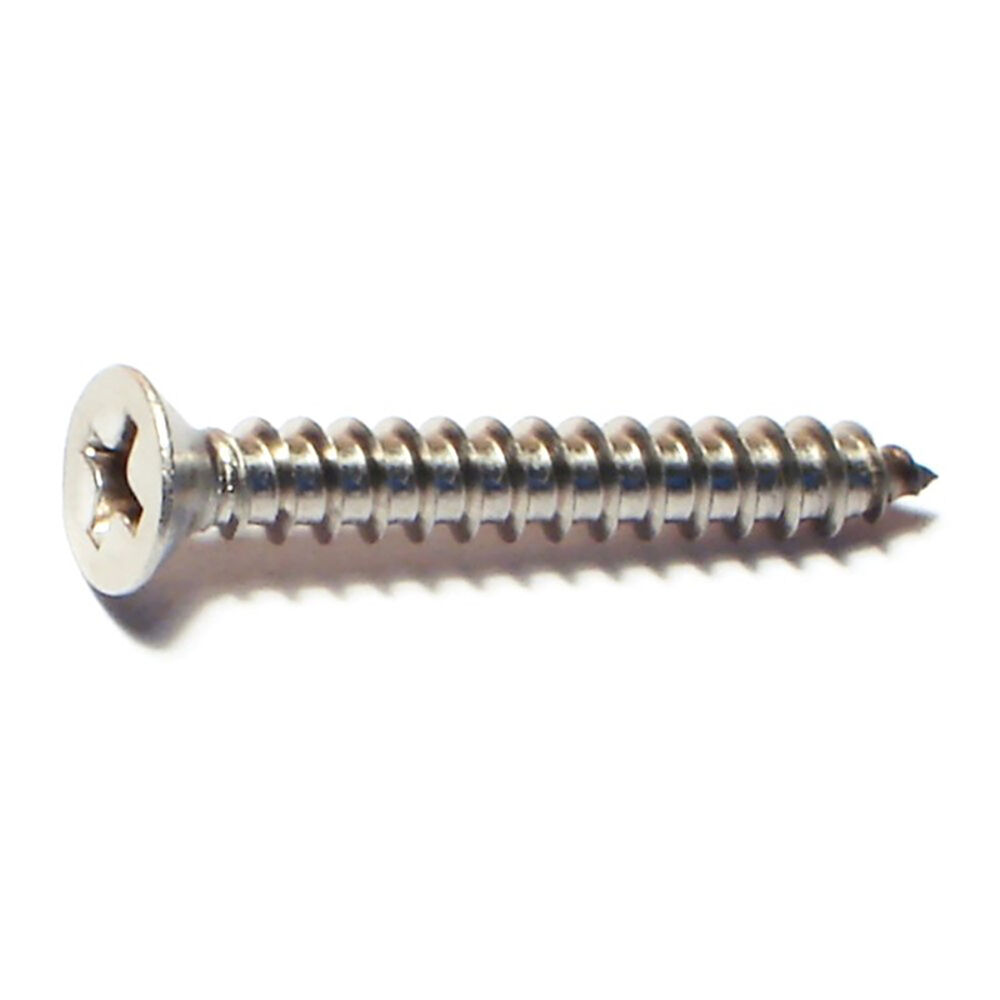 image of 8 x 1-1/4 Phillips Flat Sheet Metal Screws - 82231