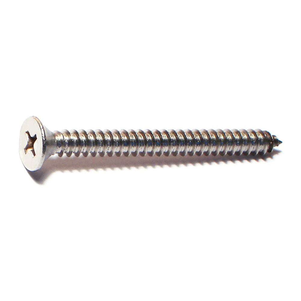 image of 10 x 2 Phillips Flat Sheet Metal Screws - 82237