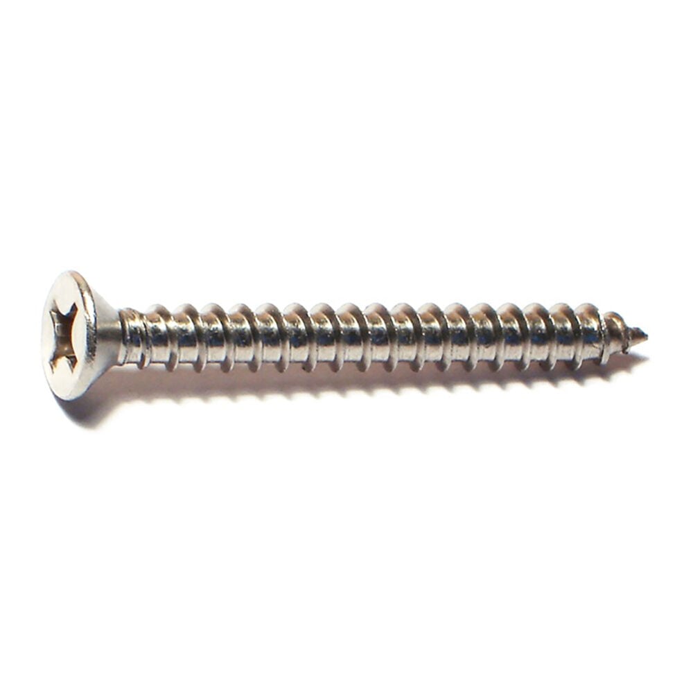 image of 12 x 2 Phillips Flat Sheet Metal Screws - 82238