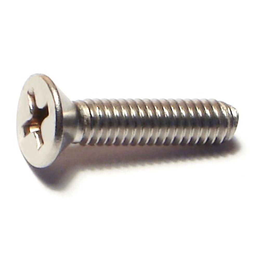 image of 8-32 X 3/4 Phillips Flat Machine Screws