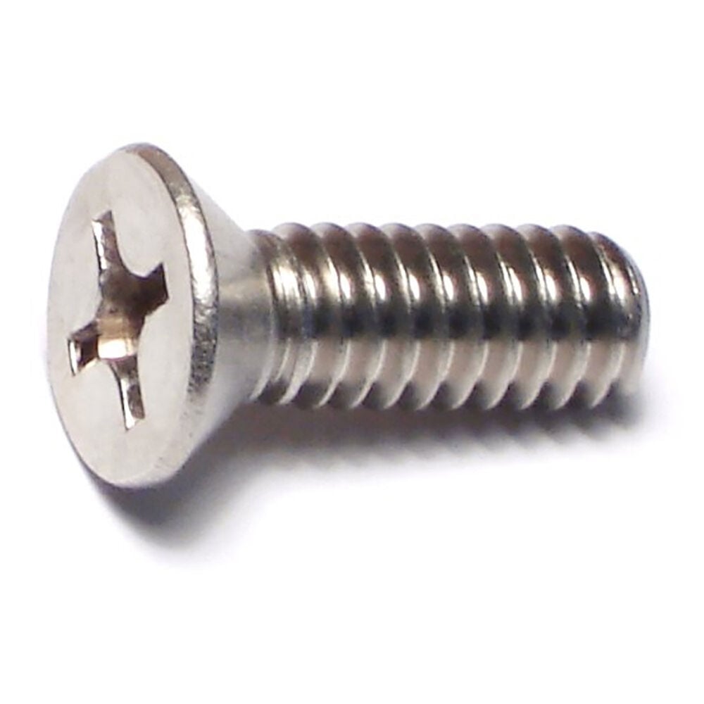 image of 1/4-20 x 3/4 Phillips Flat Machine Screws - 82452