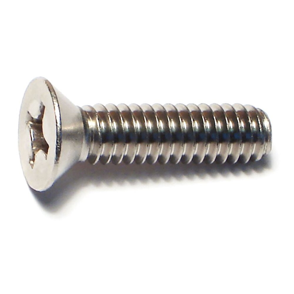image of 1/4-20 x 1 Phillips Flat Machine Screws - 82453